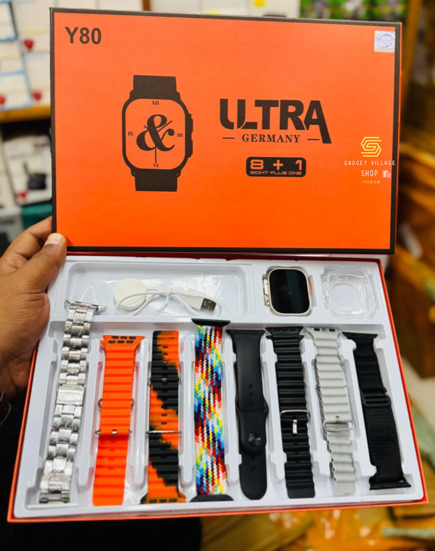 Y80 Ultra Smartwatch Germany 8+1 Straps